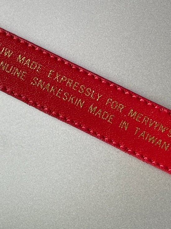 Size S TJW Genuine Snakeskin Belt for Mervyn\'s  Size & Fit * Tag Size: M (Medium main image 8